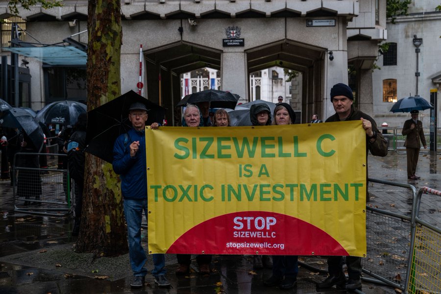 Campaigners welcome international investors to UK summit but urge them to boycott “toxic investment” Sizewell C 14.10.24